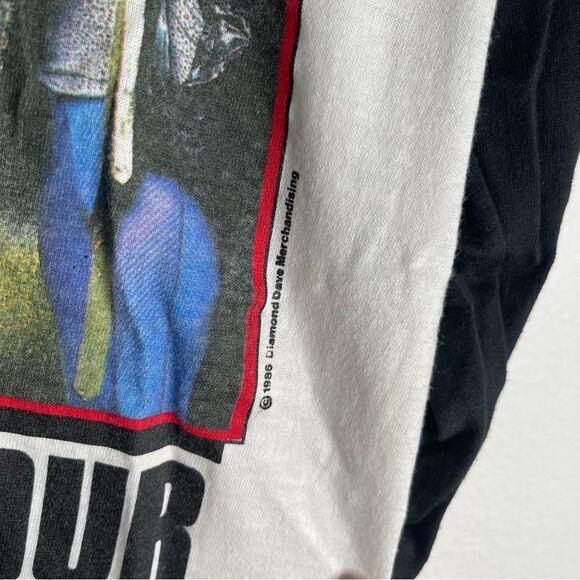 Vintage 1986 David Lee Roth World Tour Raglan 3/4 Sleeve Shirt Size Medium - Picture 4 of 6